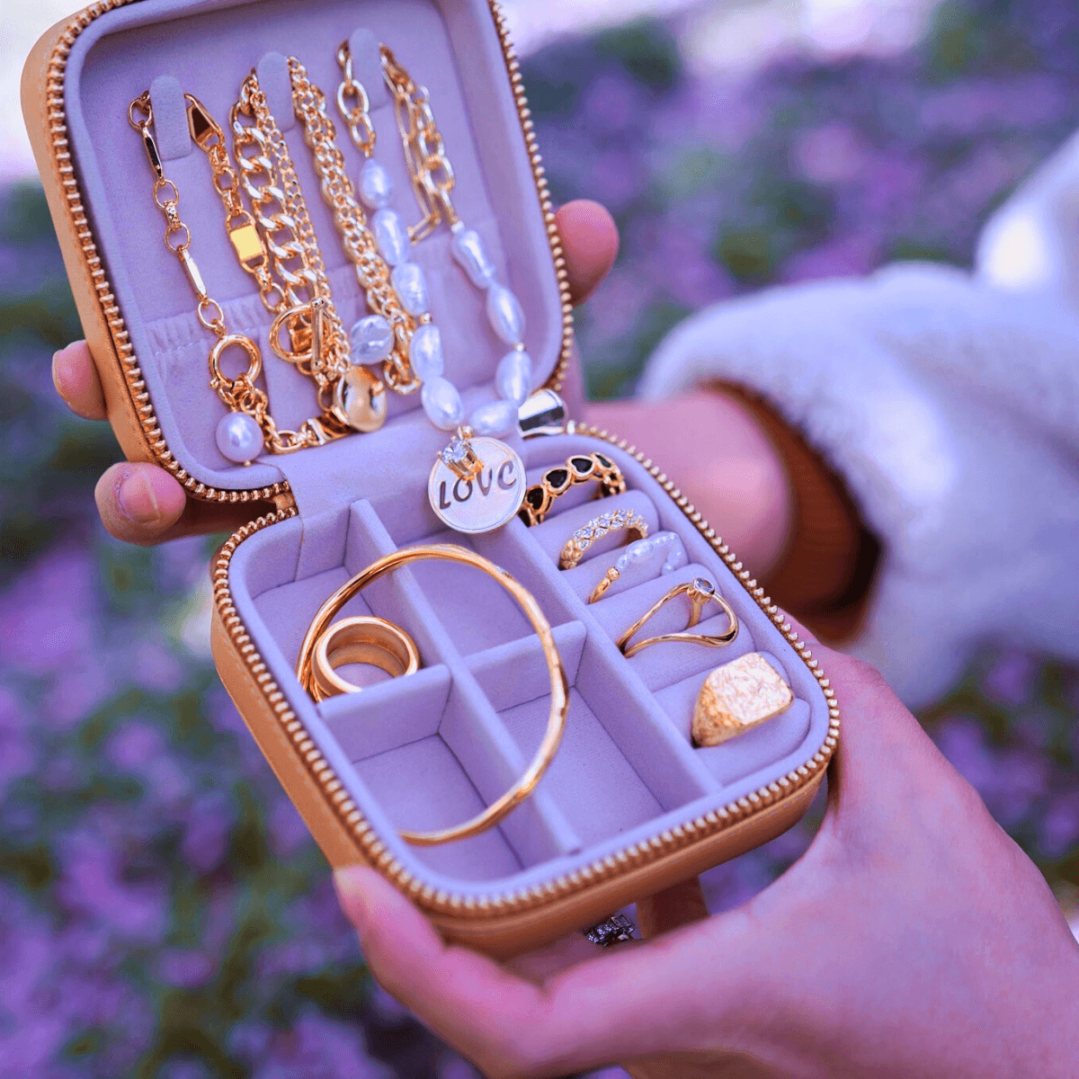 Luxury Jewelry Box - Beige