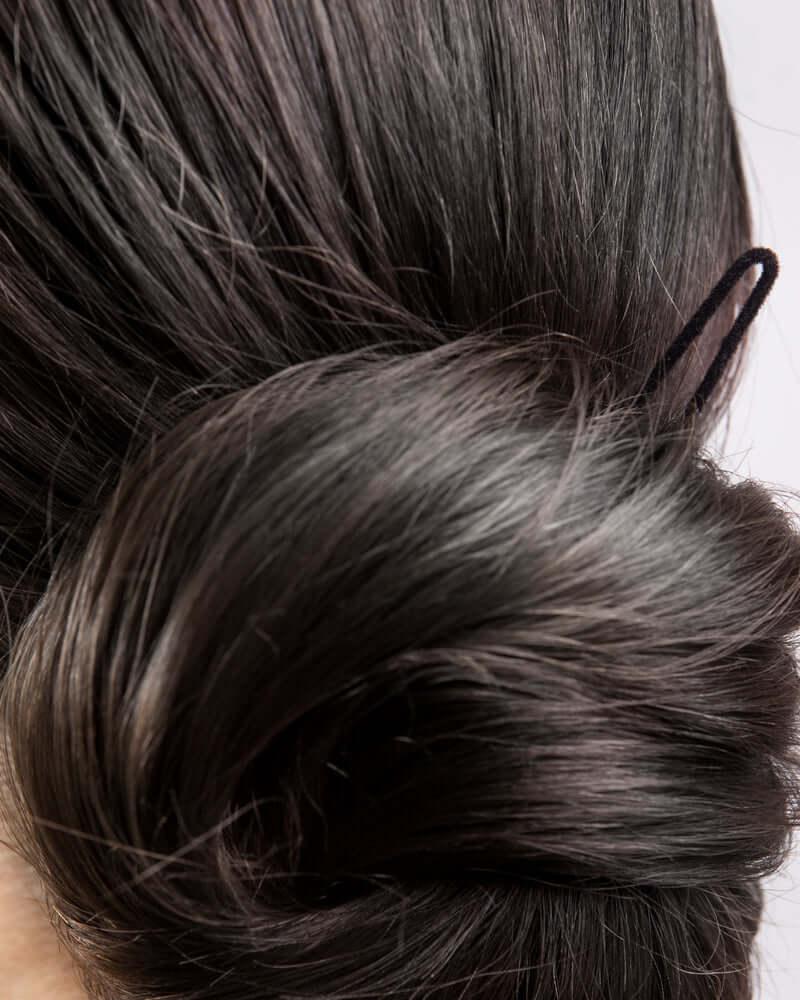 Frenchies Black Velvet Hairpins