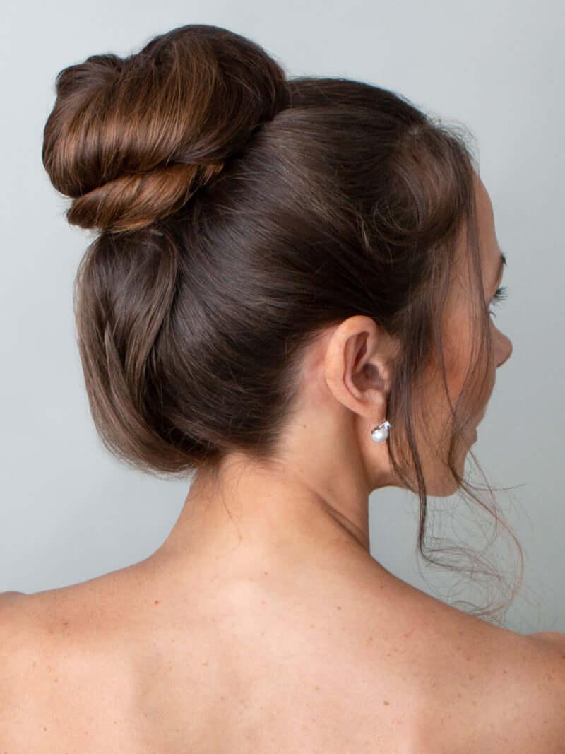 Frenchies Brown Velvet Hairpins