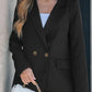 Perfee Lapel Collar Long Sleeve Blazer