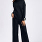 Basic Bae High- Low Turtleneck Long Sleeve Top and Pants Sweater Set