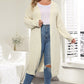 Plus Size Open Front Long Sleeve Cardigan