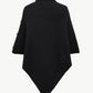 Turtleneck Buttoned Poncho