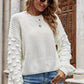 Angel Wings Weekend Style Rib-Knit Dropped Shoulder Sweater