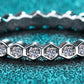 Moissanite 925 Sterling Silver Eternity Ring