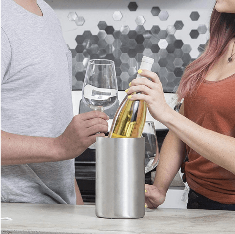 Stainless Steel Wine Chiller - Elegance Meets Function