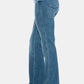 Judy Blue Full Size Tummy Control Cut Hem Flare Jeans