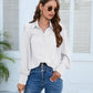 Puff Sleeve Collared Neck Shirt