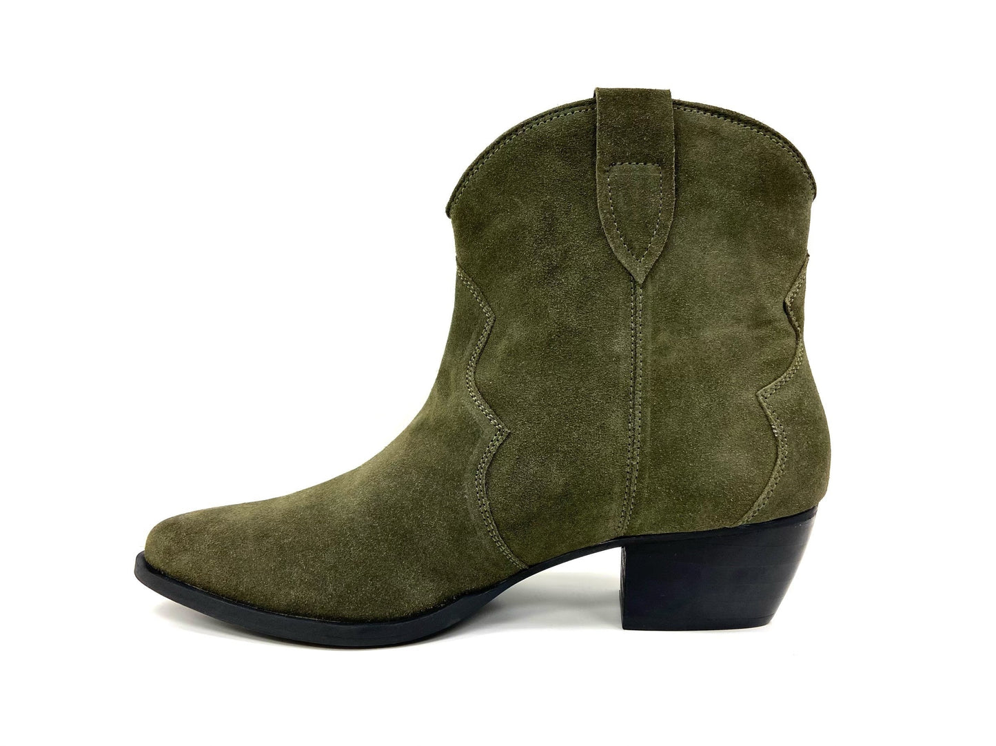 Chili Olive Short Western Bootie