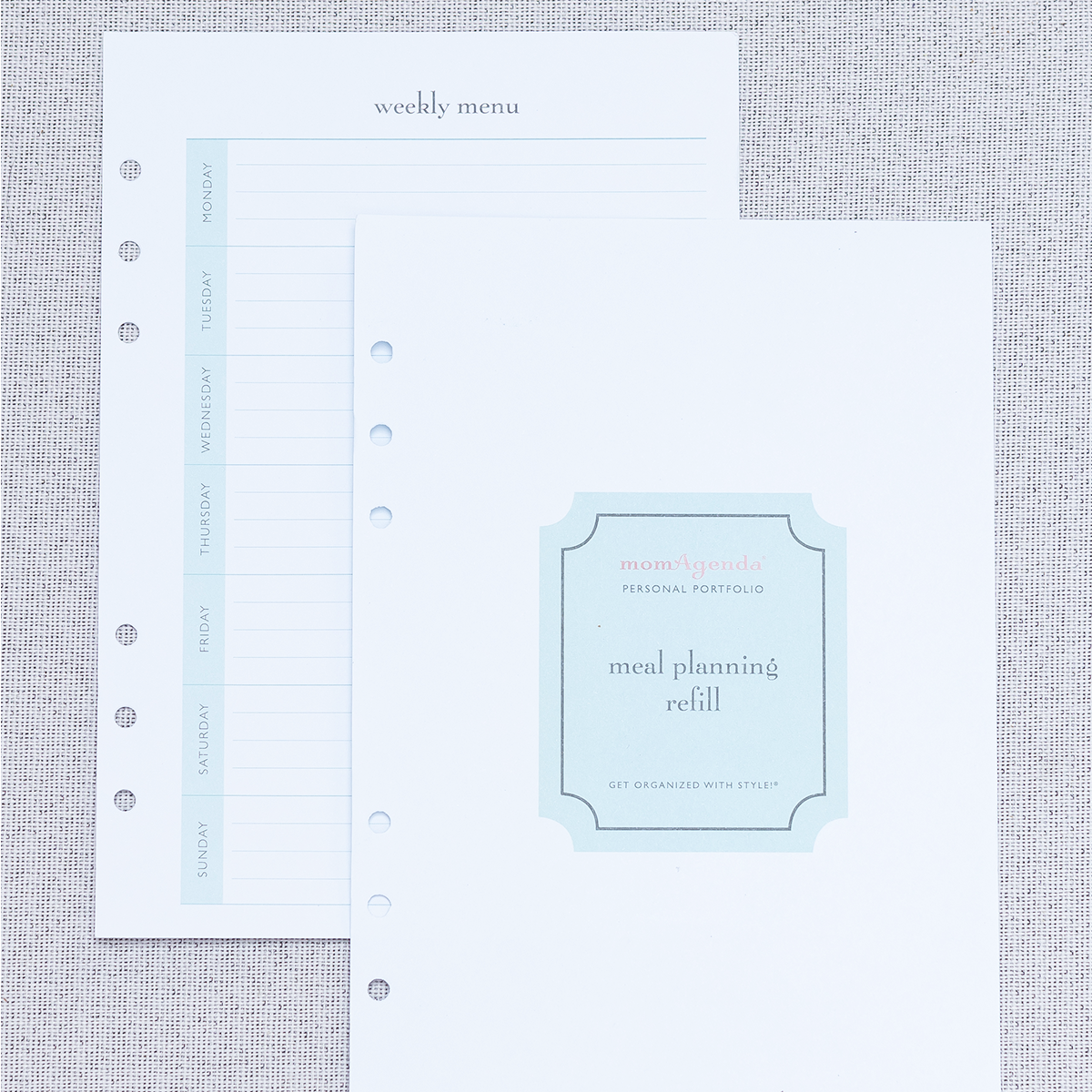 NEW A5 Personal Portfolio Meal Planning, To Do & Notes Refills