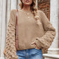 Angel Wings Weekend Style Rib-Knit Dropped Shoulder Sweater