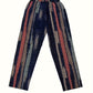 Striped Pocketed Elastic Waist Pants