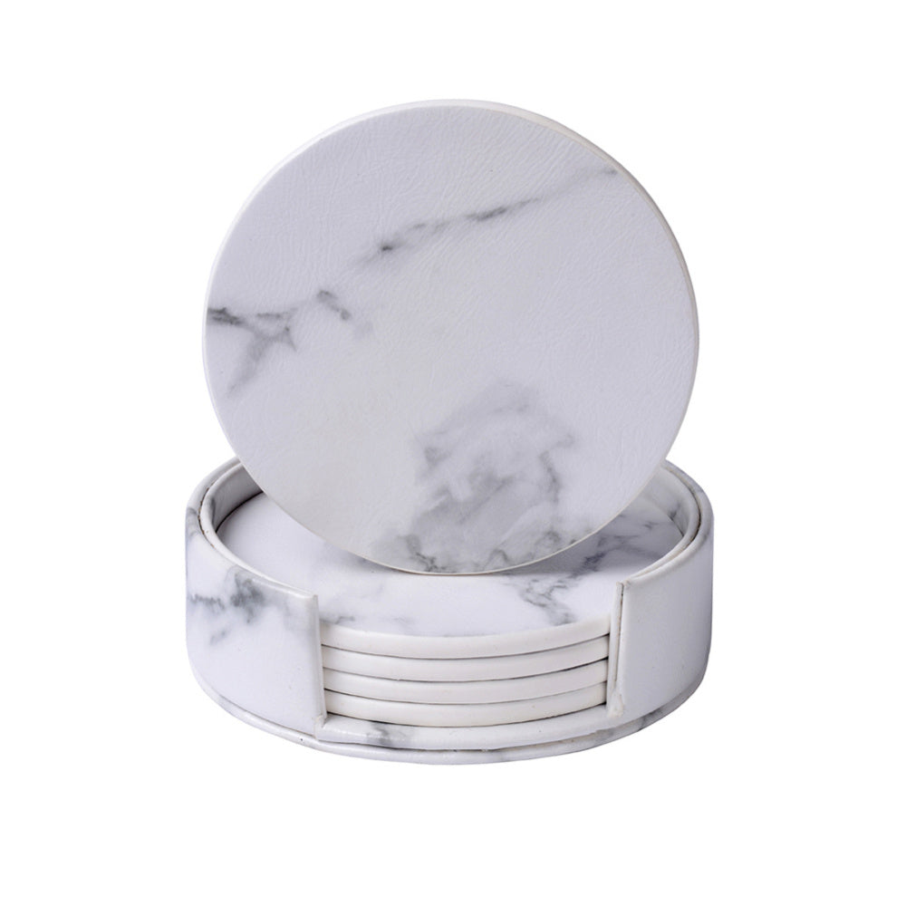 Marble Wine Bottle Coasters | Elegant Coasters for Home, Restaurant, or Hotel