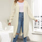 Plus Size Open Front Long Sleeve Cardigan