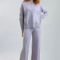 Basic Bae Mock Neck Long Sleeve Top and Pants Sweater Set