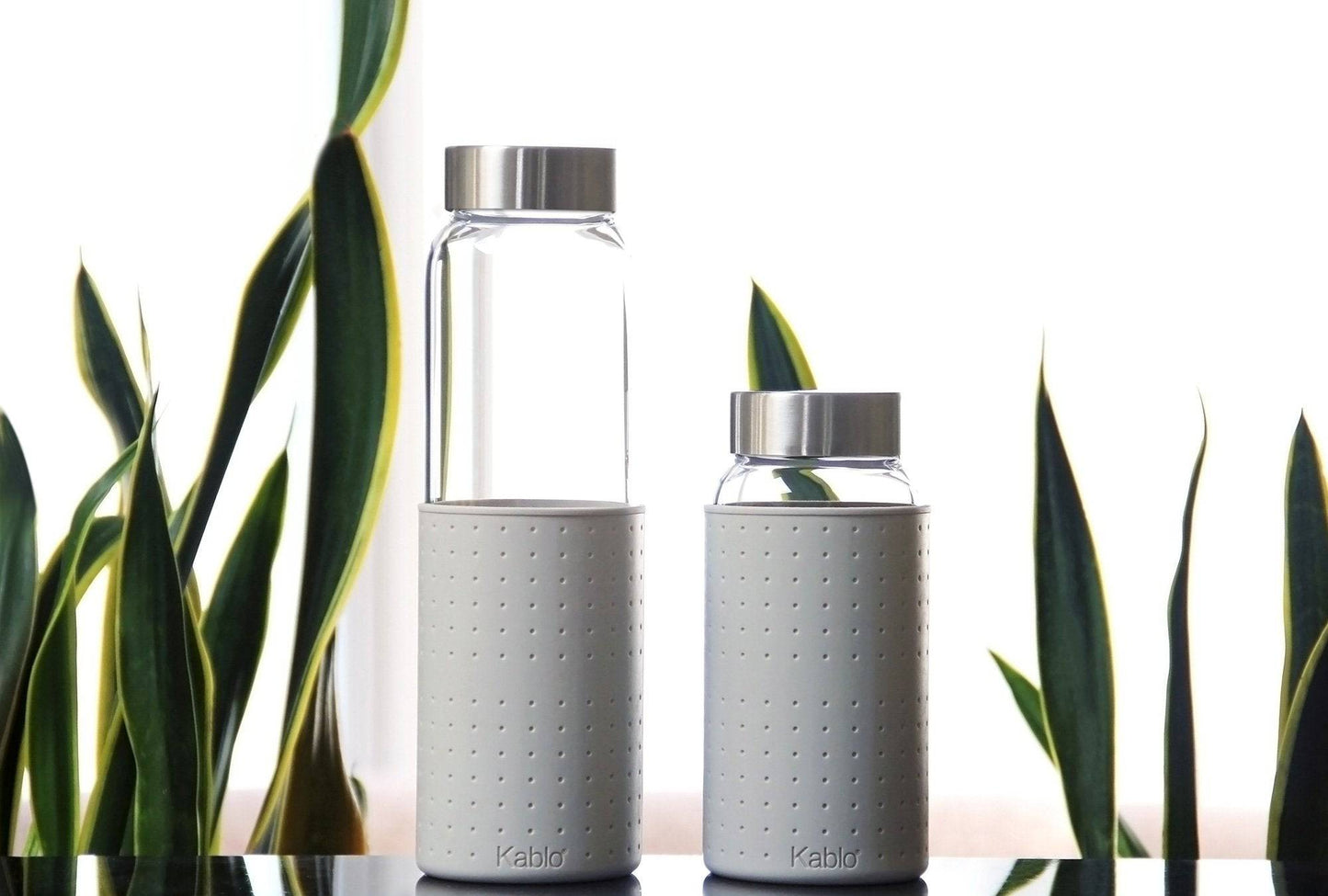 32 oz Glass Water Bottle with Stainless Steel Cap (2nd Generation)