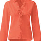 Full Size Ruffled V-Neck Long Sleeve Blouse