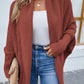 Open Front Long Sleeve Cardigan