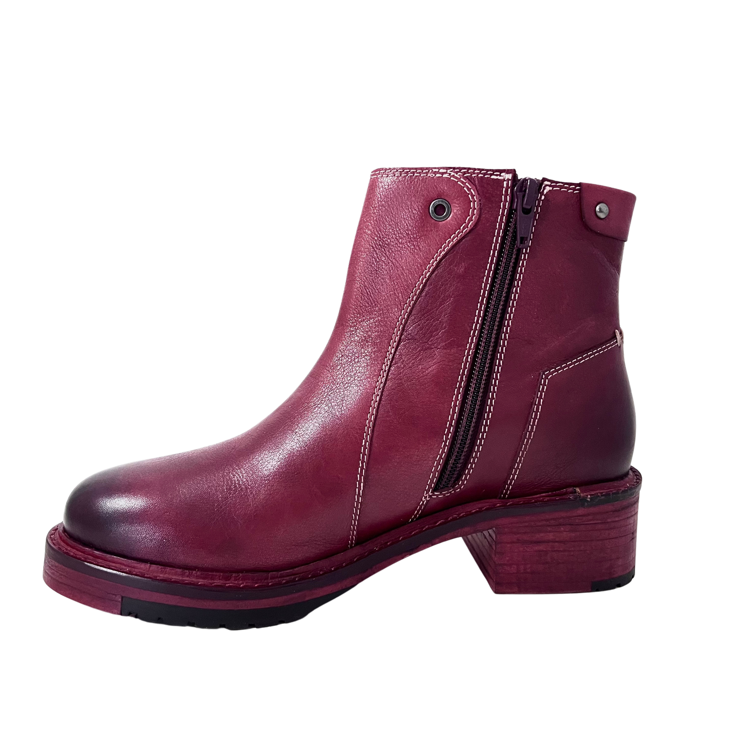 Journey Dip Dyed hand made Wine Boot