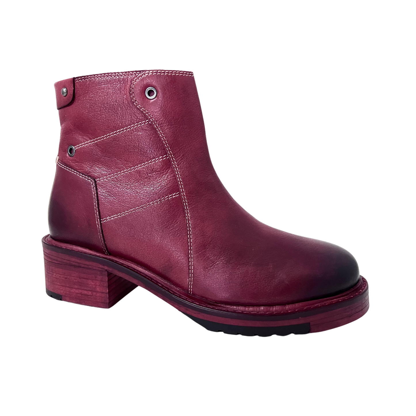 Journey Dip Dyed hand made Wine Boot