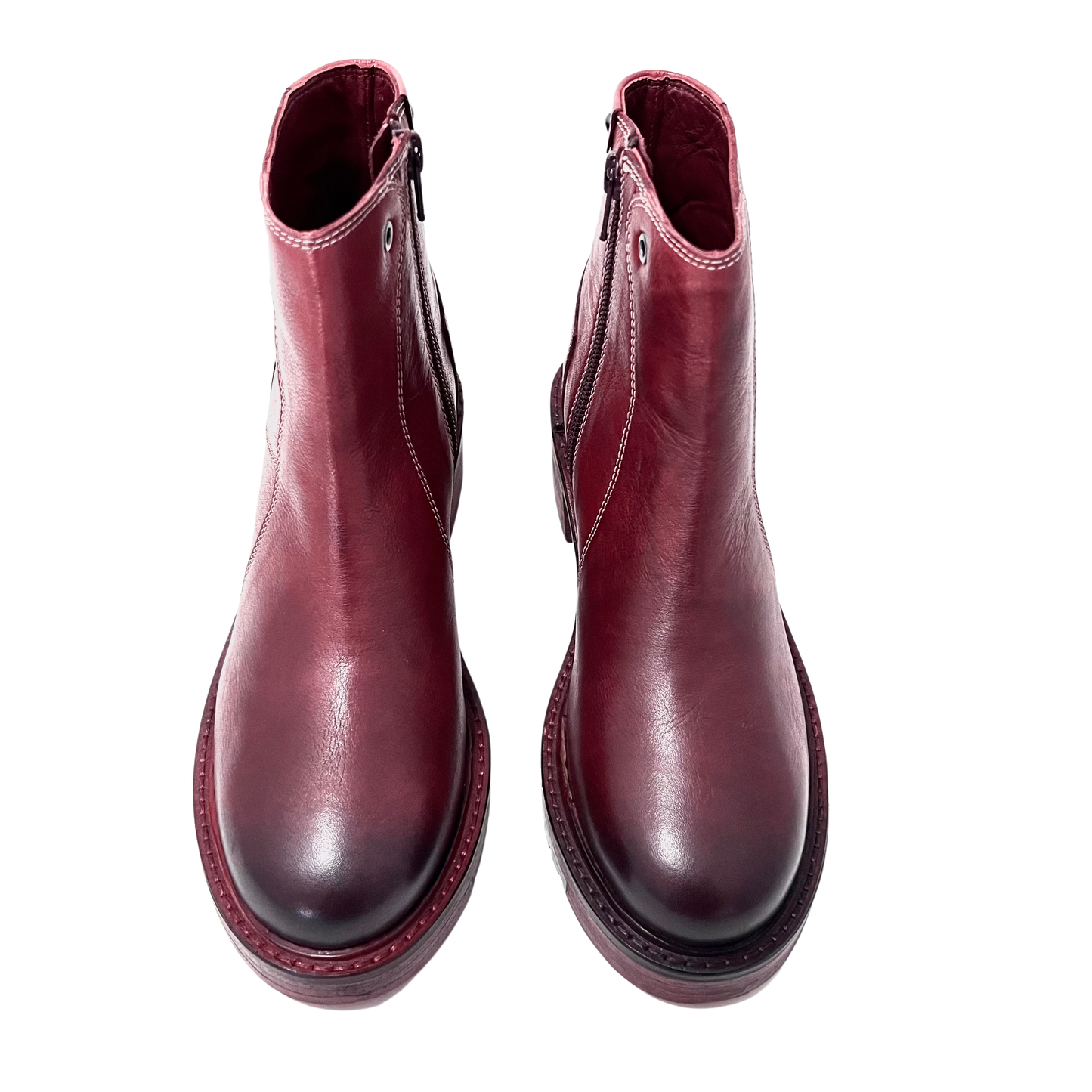 Journey Dip Dyed hand made Wine Boot