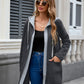 Drawstring Long Sleeve Hooded Jacket