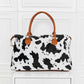 Animal Print Brushed Weekender Bag