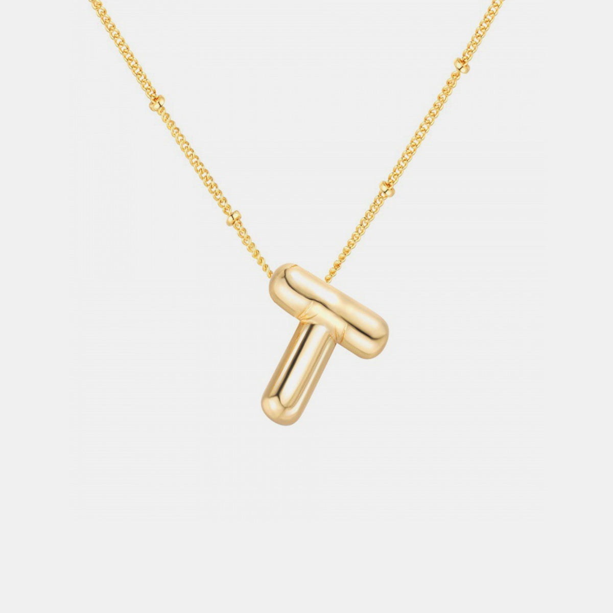 Initial Letter Pendant Necklace