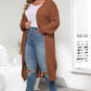 Plus Size Open Front Long Sleeve Cardigan