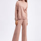 Basic Bae High- Low Turtleneck Long Sleeve Top and Pants Sweater Set