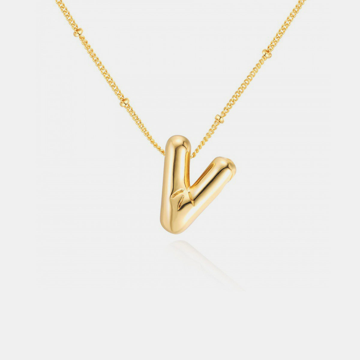 Initial Letter Pendant Necklace