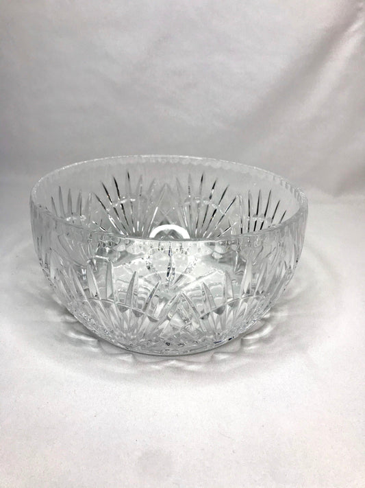 Mid Century Cut Glass Decorative Glass Serving Bowls