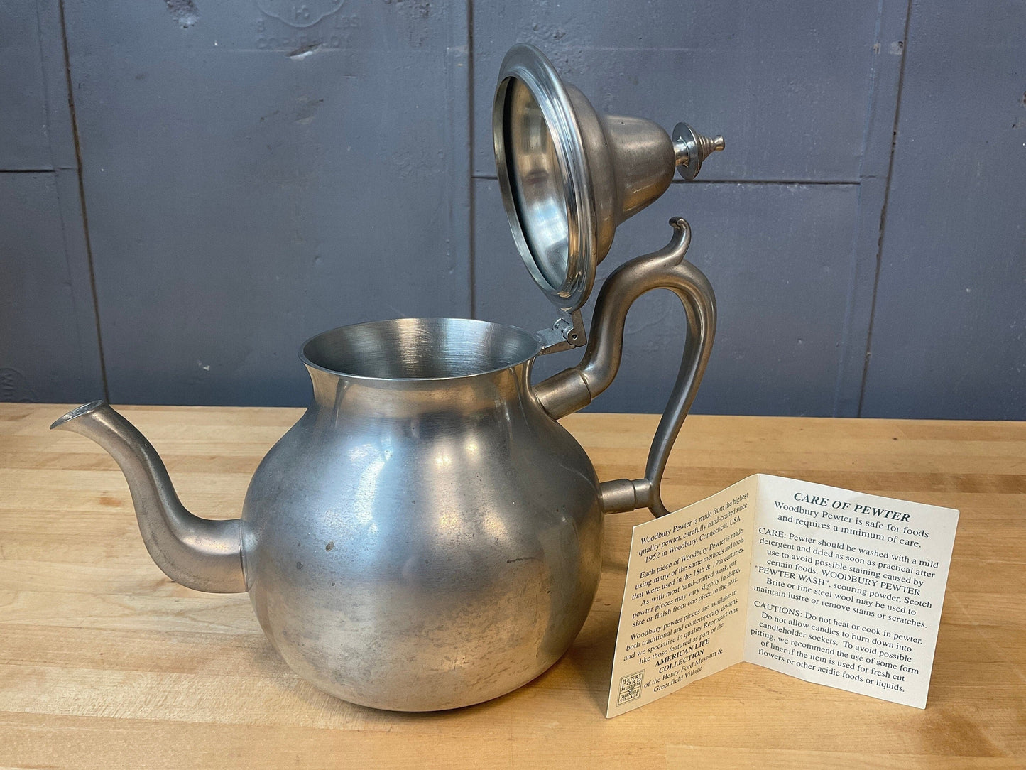 Pewter Teapots and Pitcher