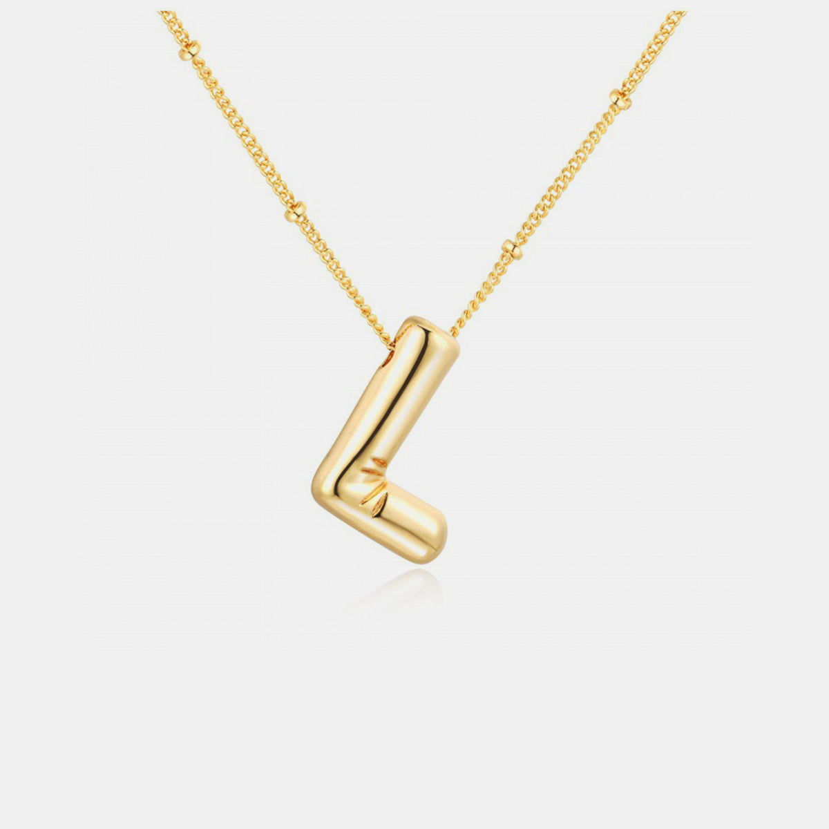 Initial Letter Pendant Necklace