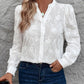 Perfee Notched Long Sleeve Shirt