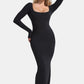 Basic Bae Built-In Shapewear Square Neck Long Sleeve Maxi Dress