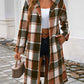 Devine Plaid Long Sleeve Hooded Coat