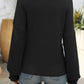 Mandy Ribbed Round Neck Long Sleeve T-Shirt