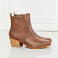 MMShoes Love the Journey Stacked Heel Chelsea Boot in Chestnut