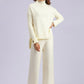 Basic Bae High- Low Turtleneck Long Sleeve Top and Pants Sweater Set