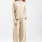 Basic Bae Mock Neck Long Sleeve Top and Pants Sweater Set