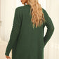 Open Front Dropped Shoulder Cardigan with Pockets