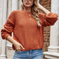 Angel Wings Weekend Style Rib-Knit Dropped Shoulder Sweater