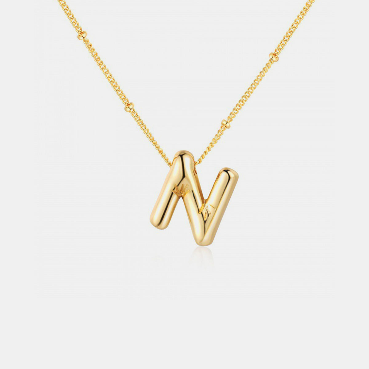 Initial Letter Pendant Necklace