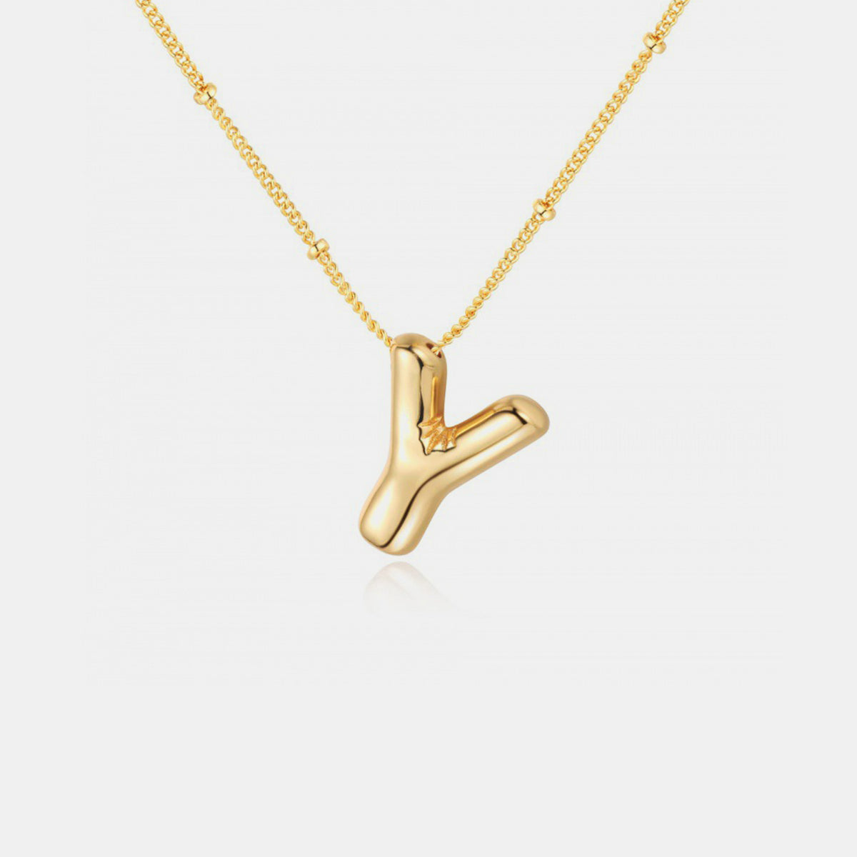 Initial Letter Pendant Necklace