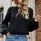 Angel Wings Weekend Style Rib-Knit Dropped Shoulder Sweater