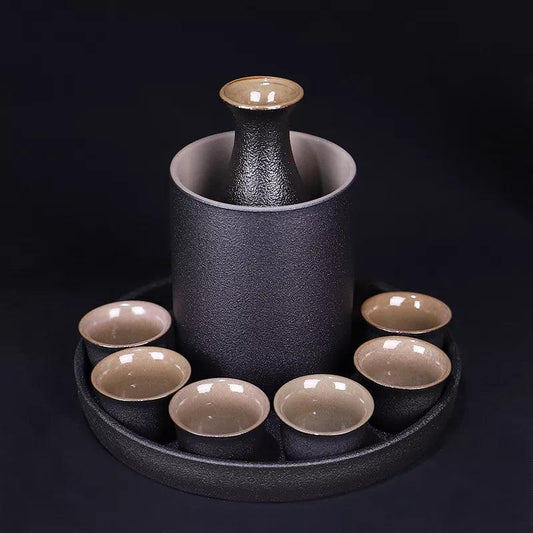 Zen Pour: Minimalist Ceramic Sake Set