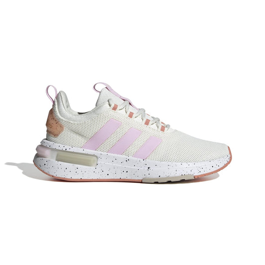 ADIDAS IF0044 RACER TR23 WMN'S (Medium) White/Orchid/Beige Textile Running Shoes