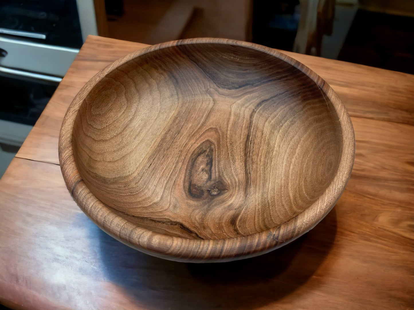 Set Of 3  Handmade Moroccan Walnut Wood Bowl, Walnut Bowl, Salad Bowl, Serving Bowl, Walnut Bowl Made From Ethically Sourced Wood