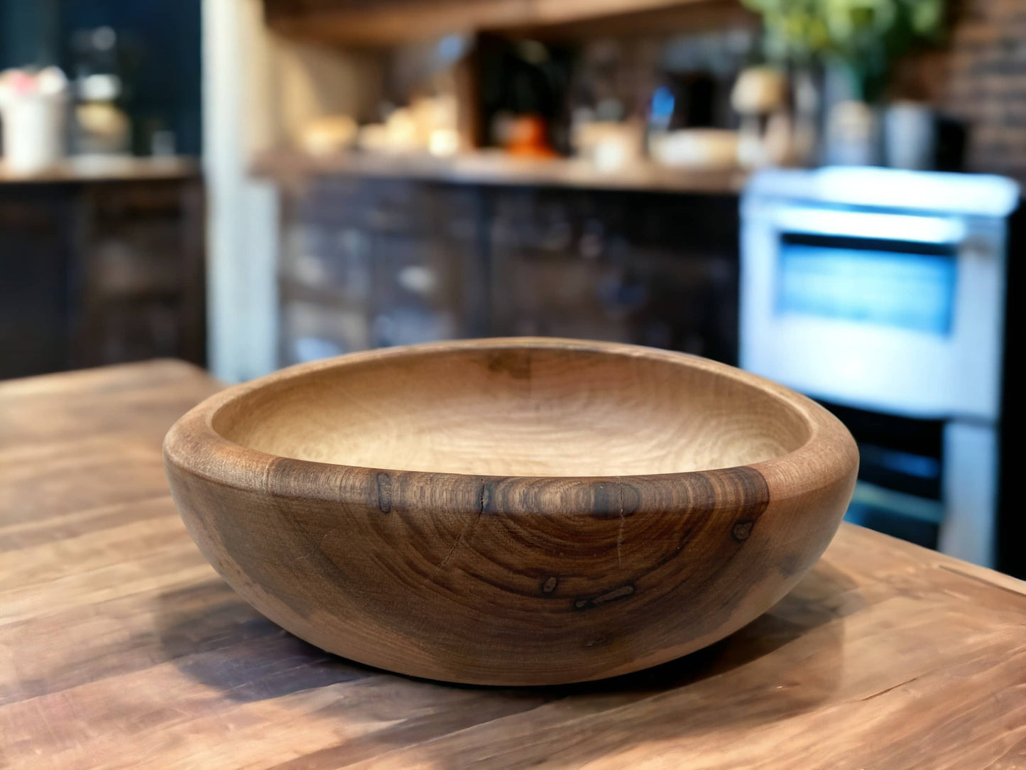 Set Of 3  Handmade Moroccan Walnut Wood Bowl, Walnut Bowl, Salad Bowl, Serving Bowl, Walnut Bowl Made From Ethically Sourced Wood